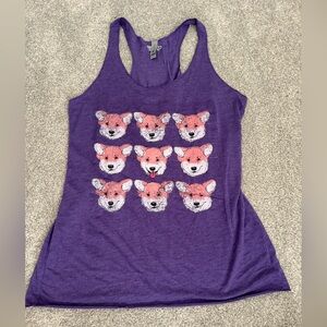 Purple Corgi Tanktop